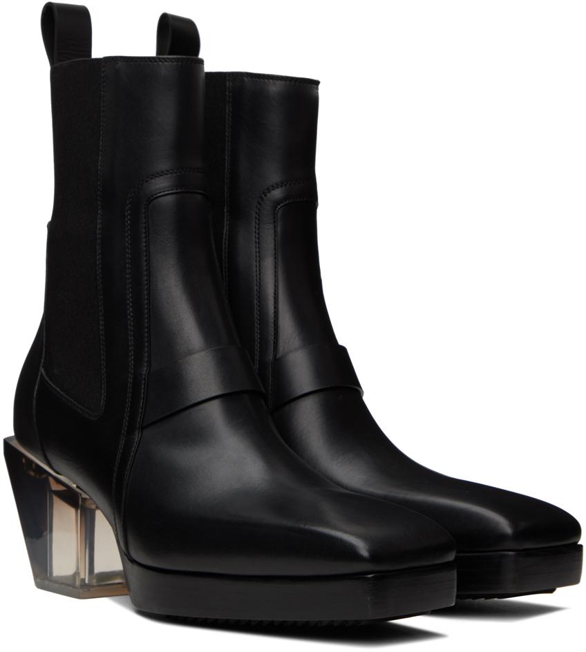 メンズ Rick Owens Heeled Sliver チェルシーブーツ ブラック | Lyst