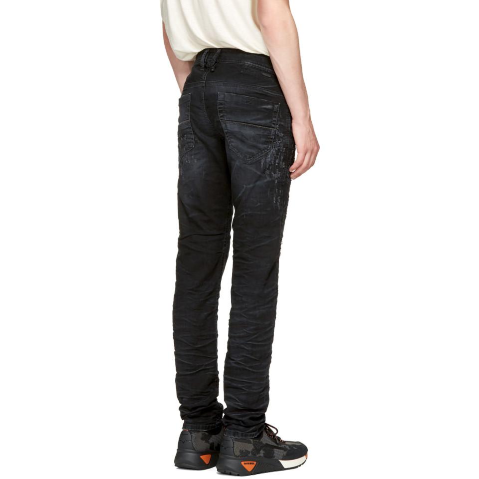 scratch black jeans