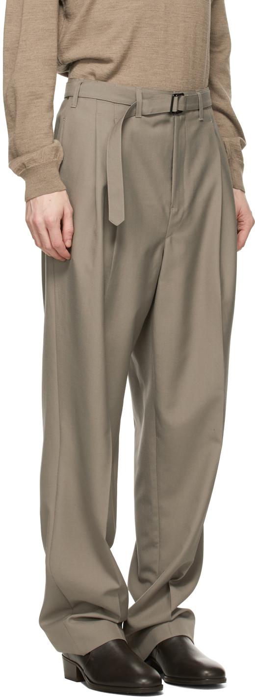 い出のひと時に、とびきりのおしゃれを! lemaire BELTED PLEAT PANTS - スラックス