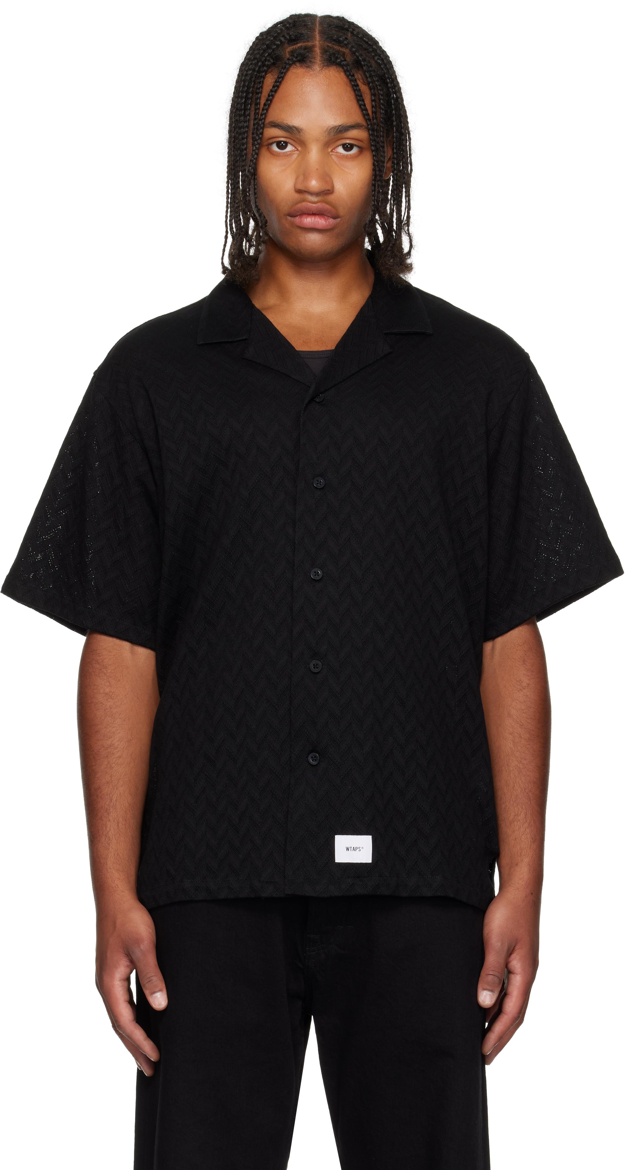 WTAPS Herringbone Shirt in Black for Men | Lyst