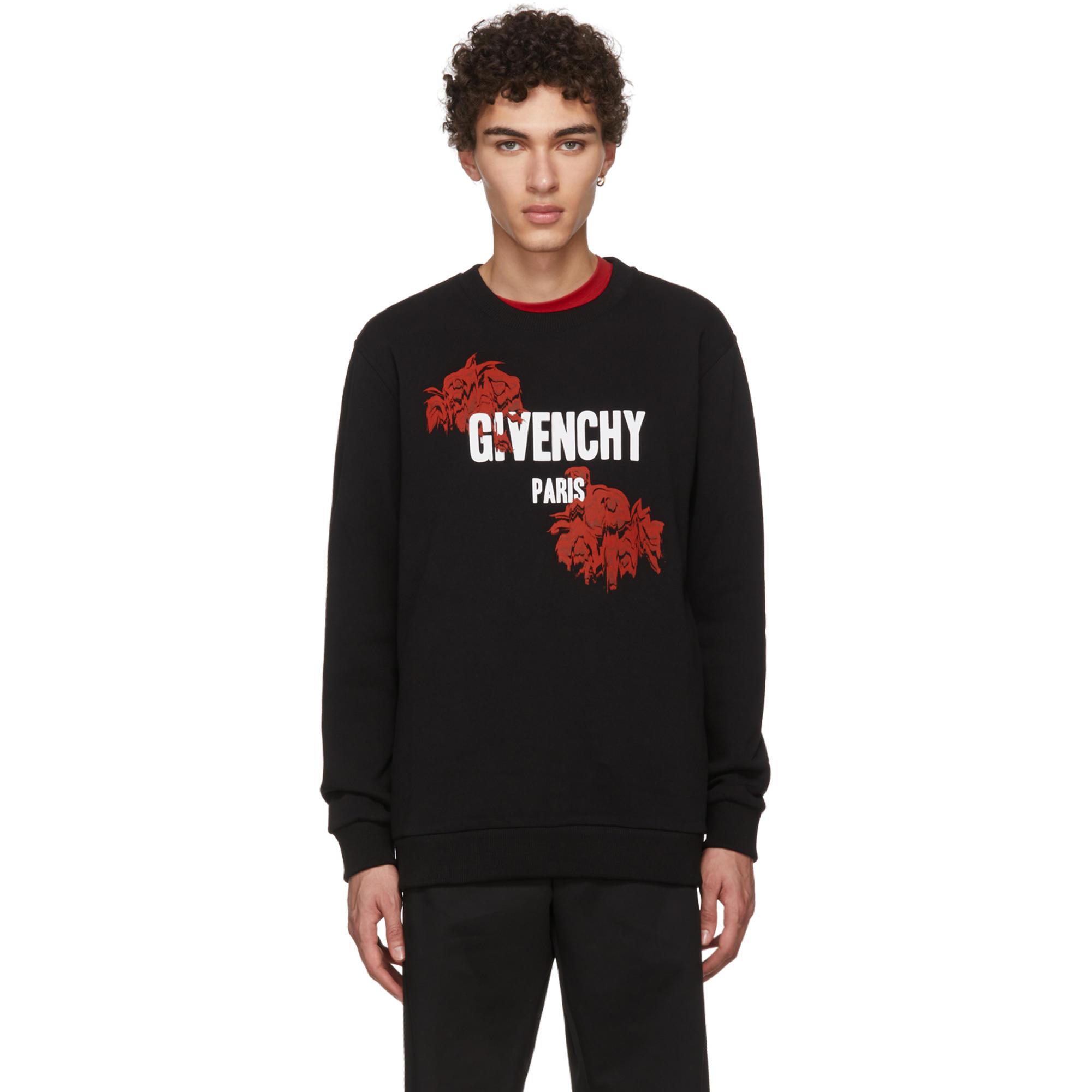 givenchy rose sweatshirt