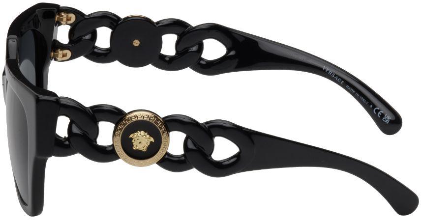 Versace Black Medusa Chain Sunglasses for Men | Lyst