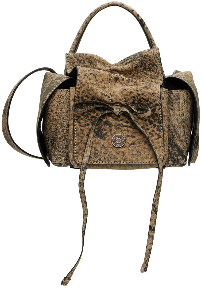 Mini Shoulder Bag In Dark Brown