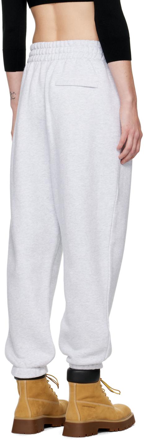 T By Alexander Wang グレー パフロゴ スウェットパンツ