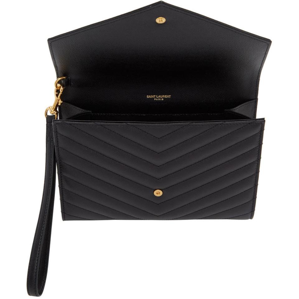 ysl black wristlet