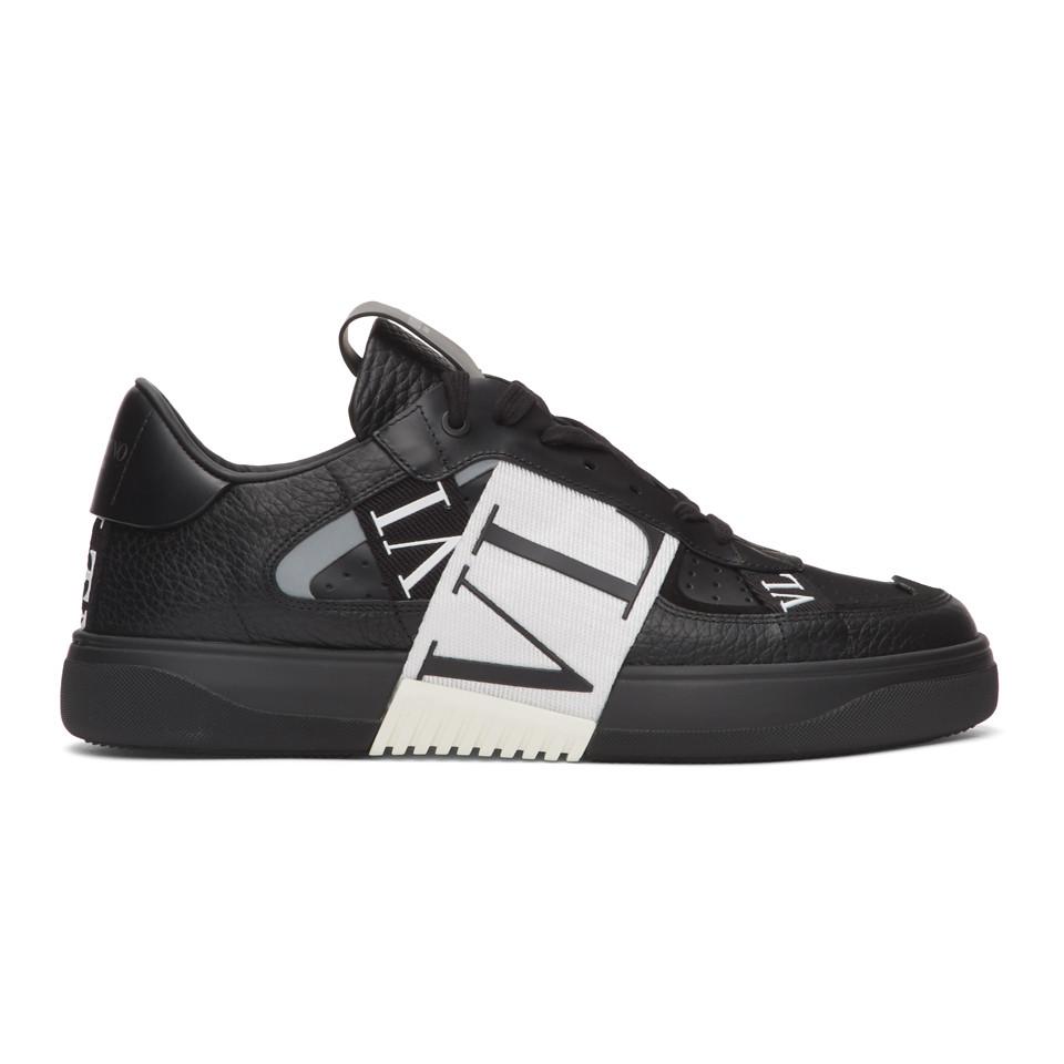 Valentino Garavani Rubber Vl7n Banded Sneakers in Nero (Black 