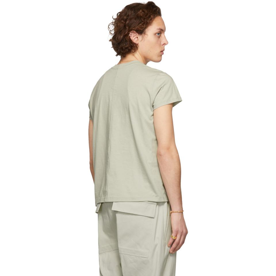 Rick Owens Cotton Grey Short Level T-shirt for Men | Lyst