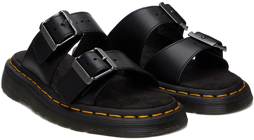 Dr. Martens レディース ブラック レザー Josef バックル