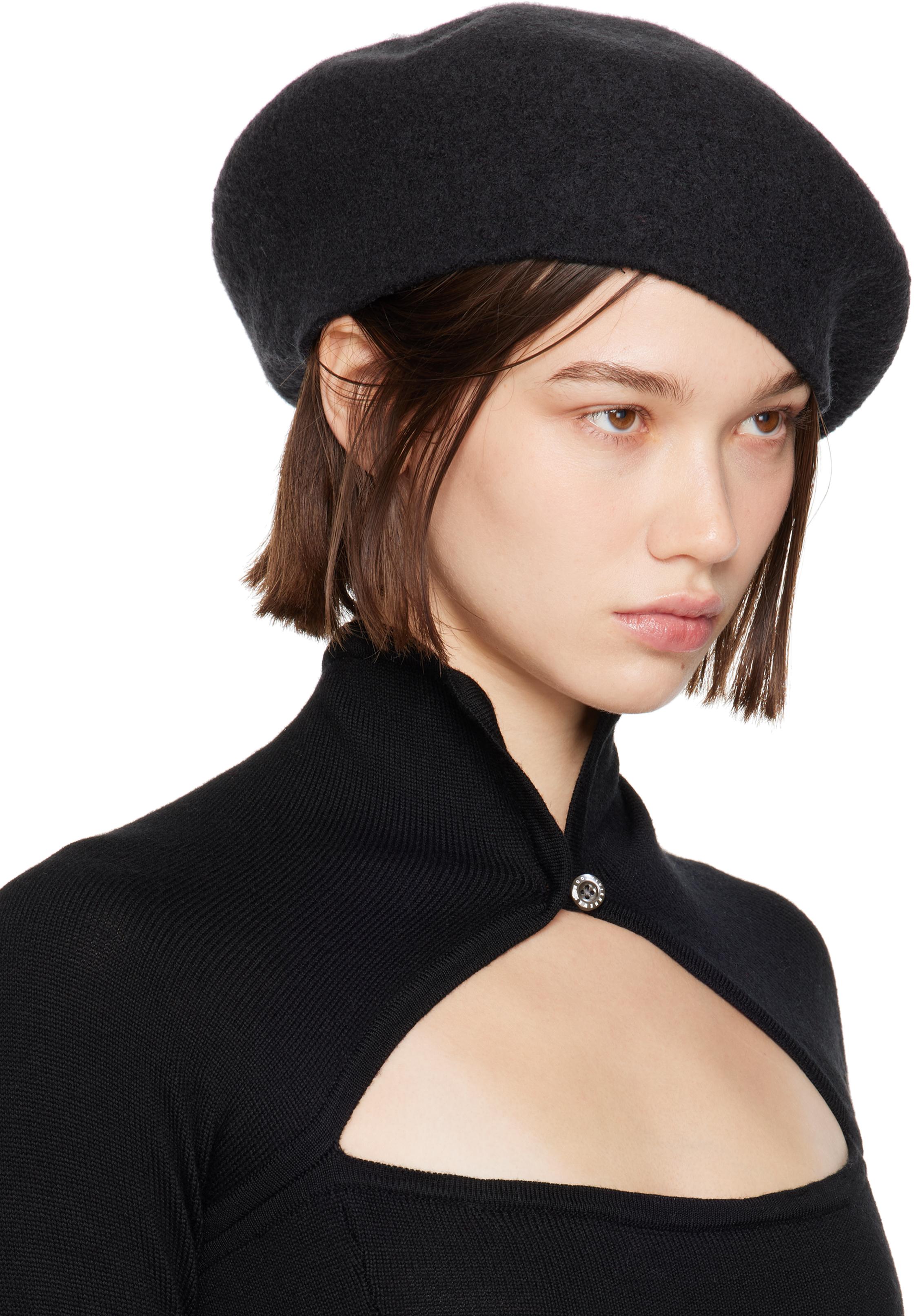 Vivienne Westwood Logo Beret in Black | Lyst
