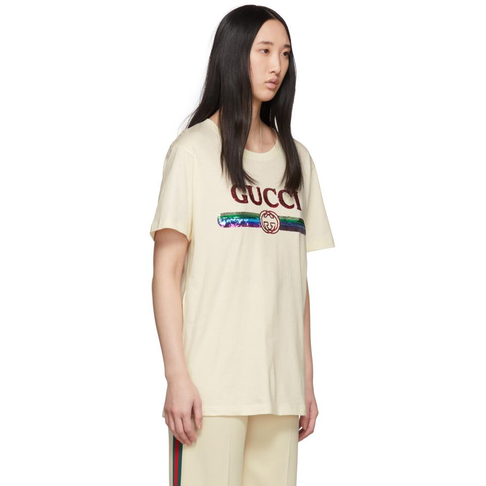 sequin gucci t shirt