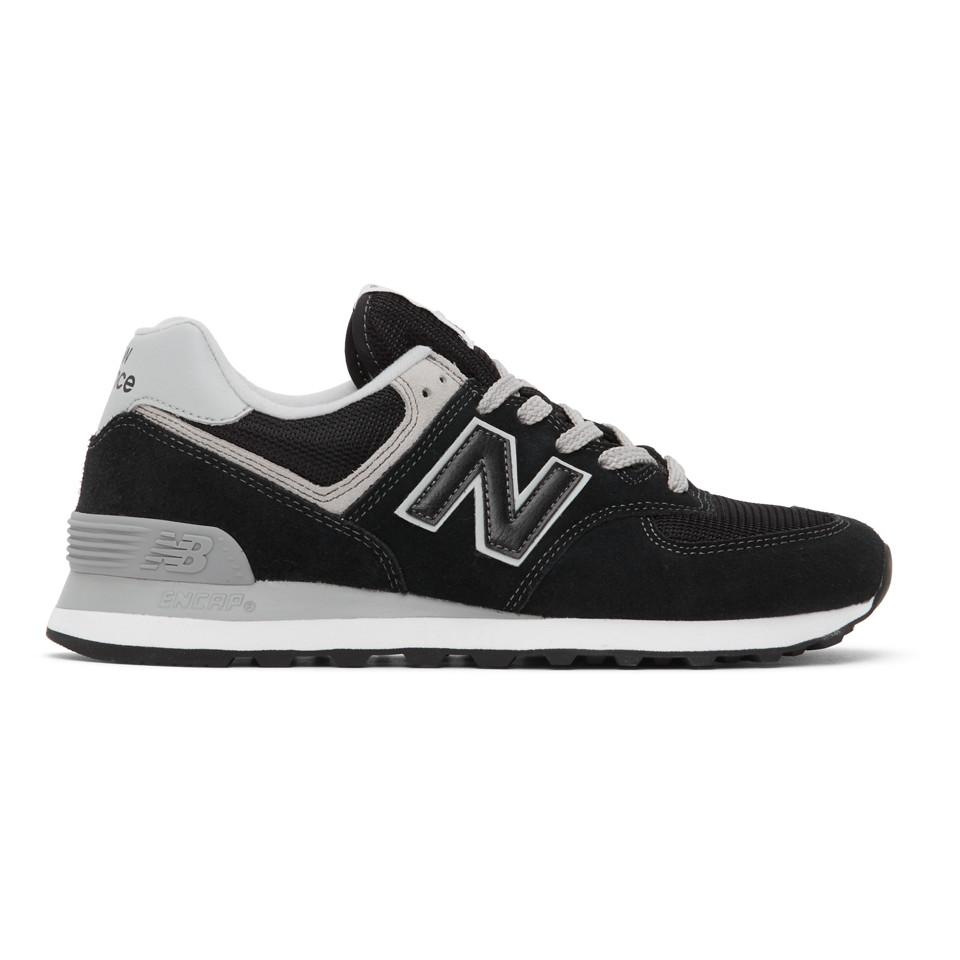 New Balance Suede Black 574 Core Sneakers for Men - Lyst