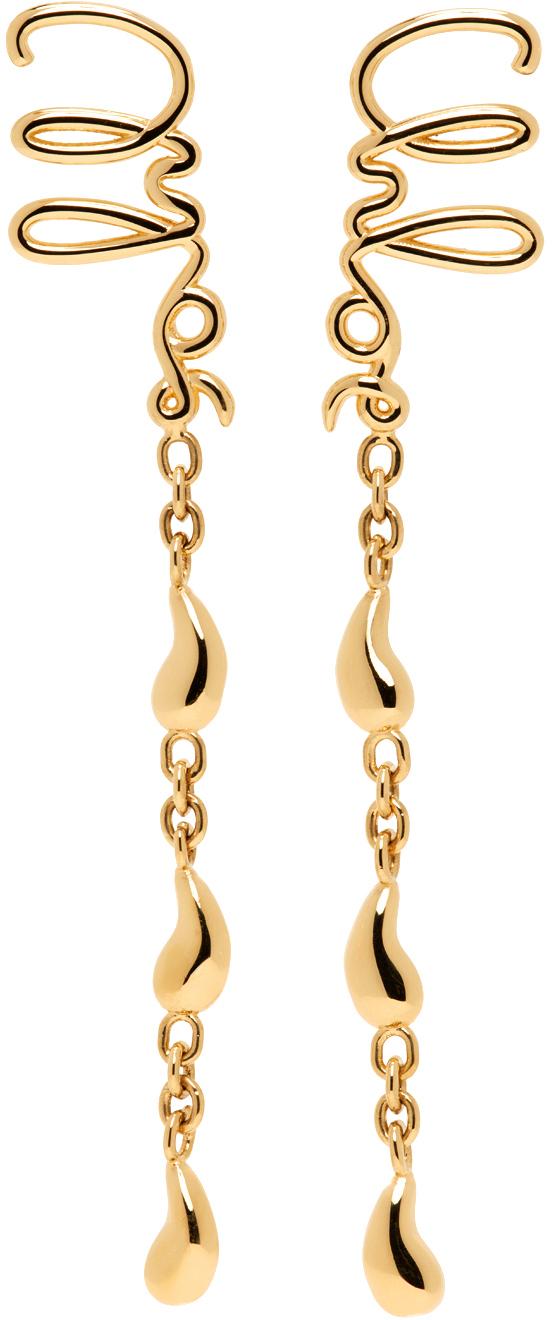 Chloé レディース ゴールド The Iconic Dangling ピアス イヤリング 
