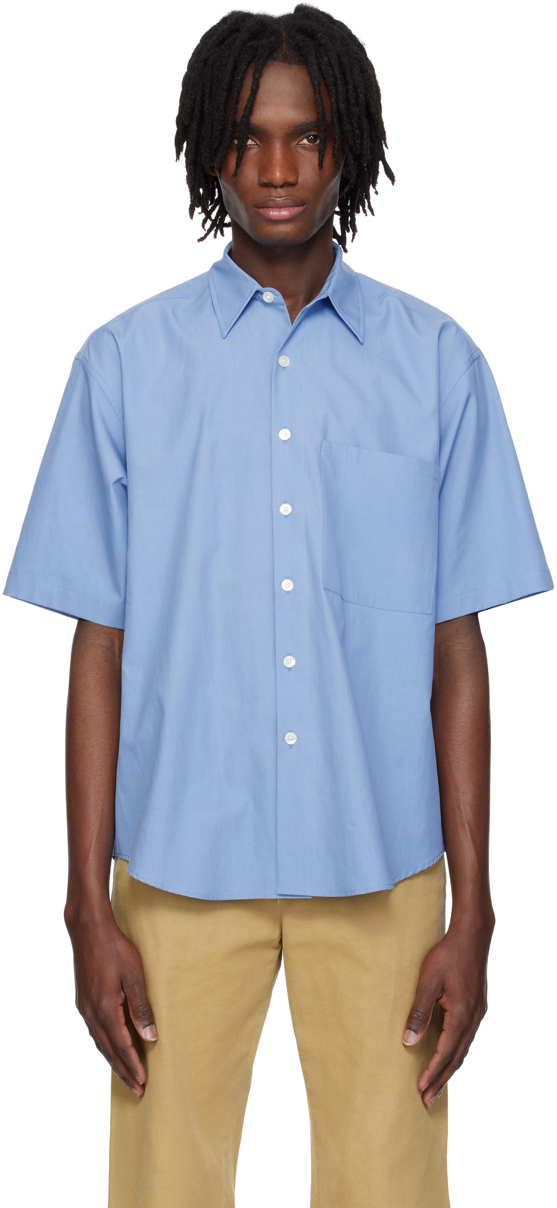 トップス AURALEE WASHED FINX TWILL HALF SHIRT AURALEE WASHED FINX TWILL BIG HALF SLEEVED SHIRT – Chum!