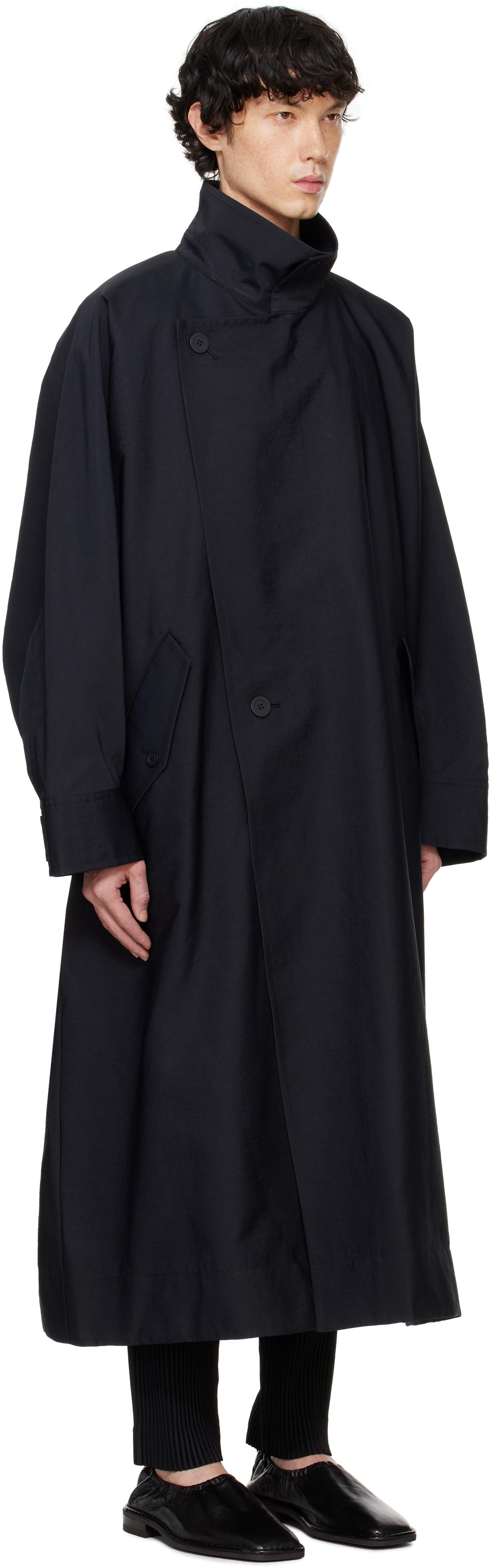 Homme Plissé Issey Miyake Blank Coat in Black for Men | Lyst Homme Plissé Issey Miyake Blank Coat in Black for Men | Lyst