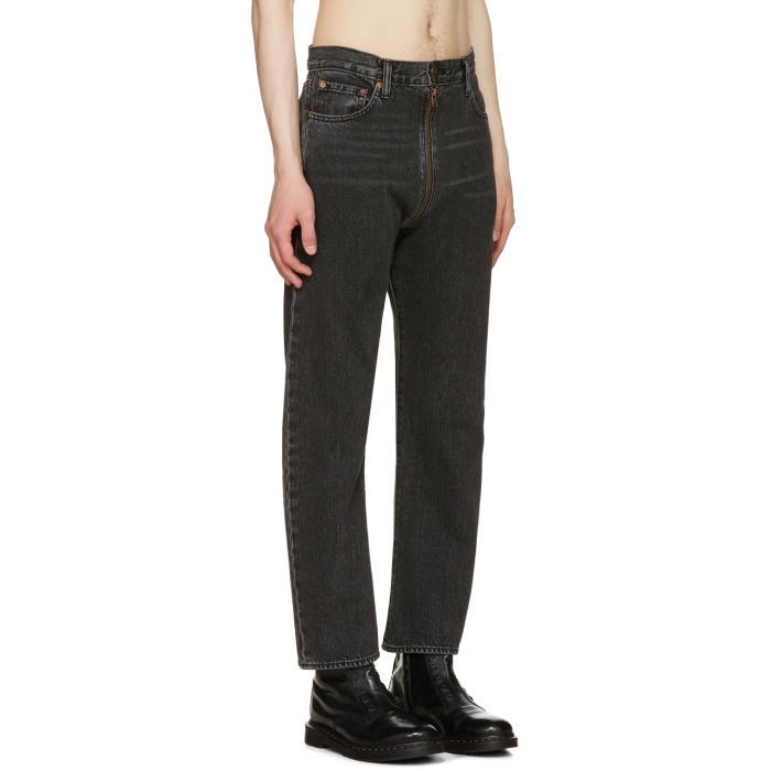 Vetements Denim Black Levi's Edition Zip Around Jeans for Men | Lyst