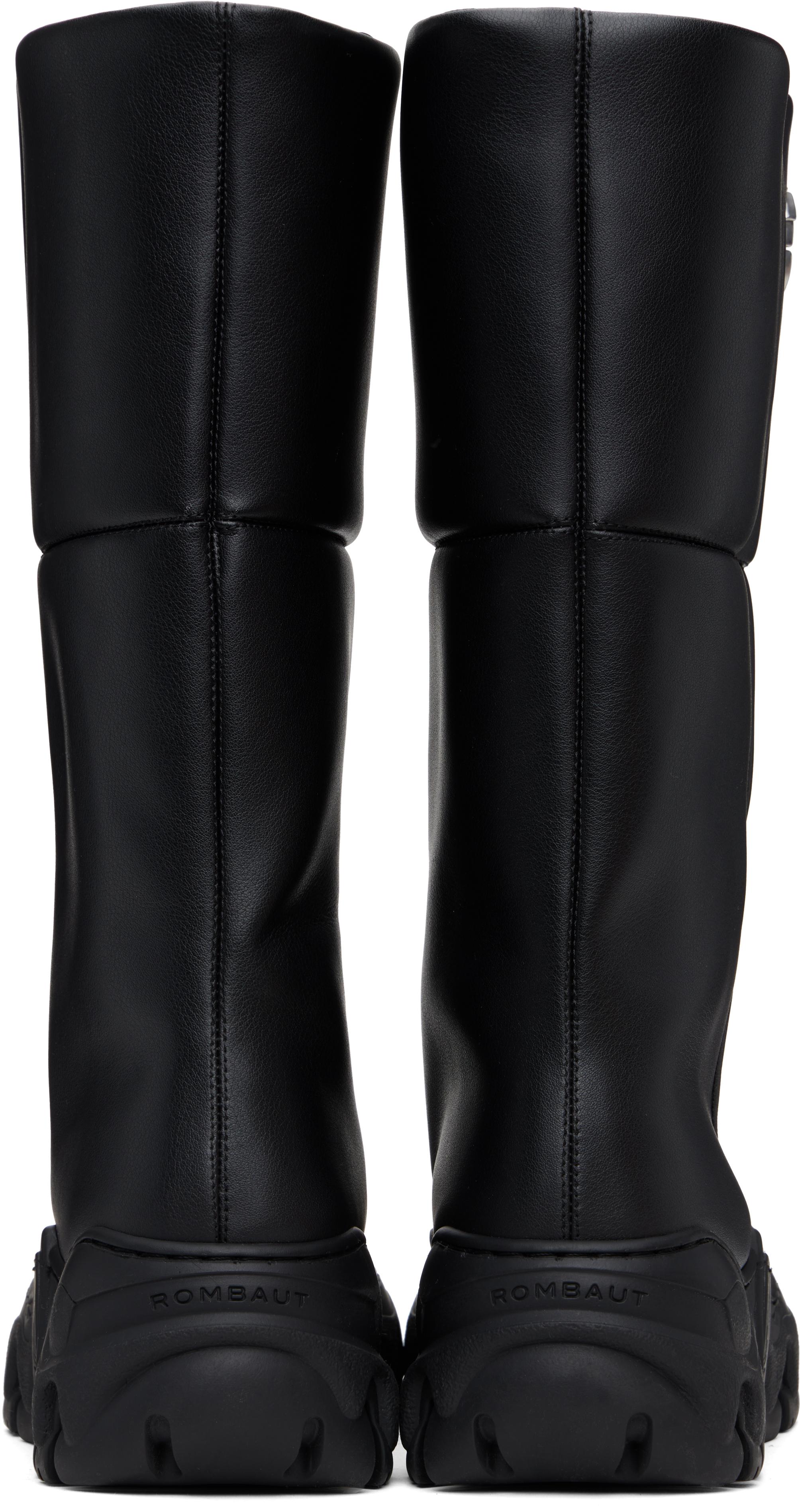 【関税込み】Rombaut ブラック Vizor ブーツ Black Vizor Boots by Rombaut on Sale