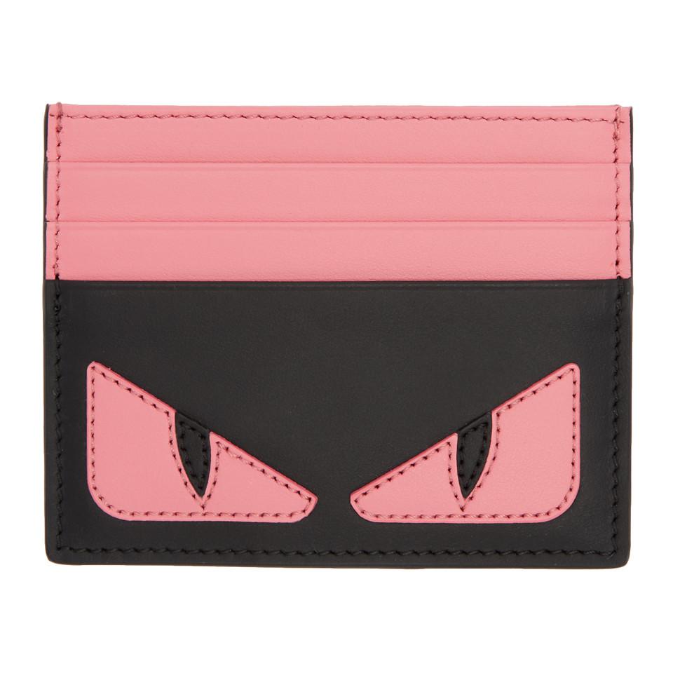 fendi pink card holder