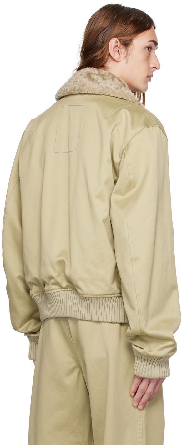 Burberry メンズ ナチュラル カーキ ジッパー ボンバー