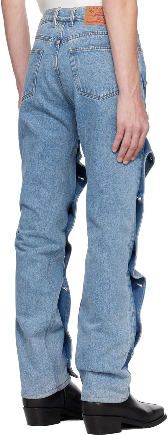 Y. Project Snap Off Jeans in Blue for Men | Lyst