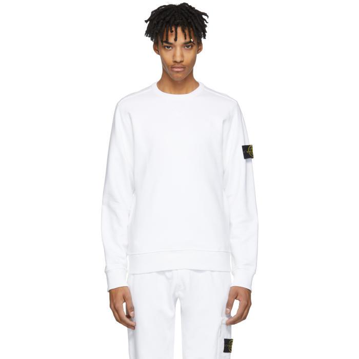 stone island black arm badge sweatshirt