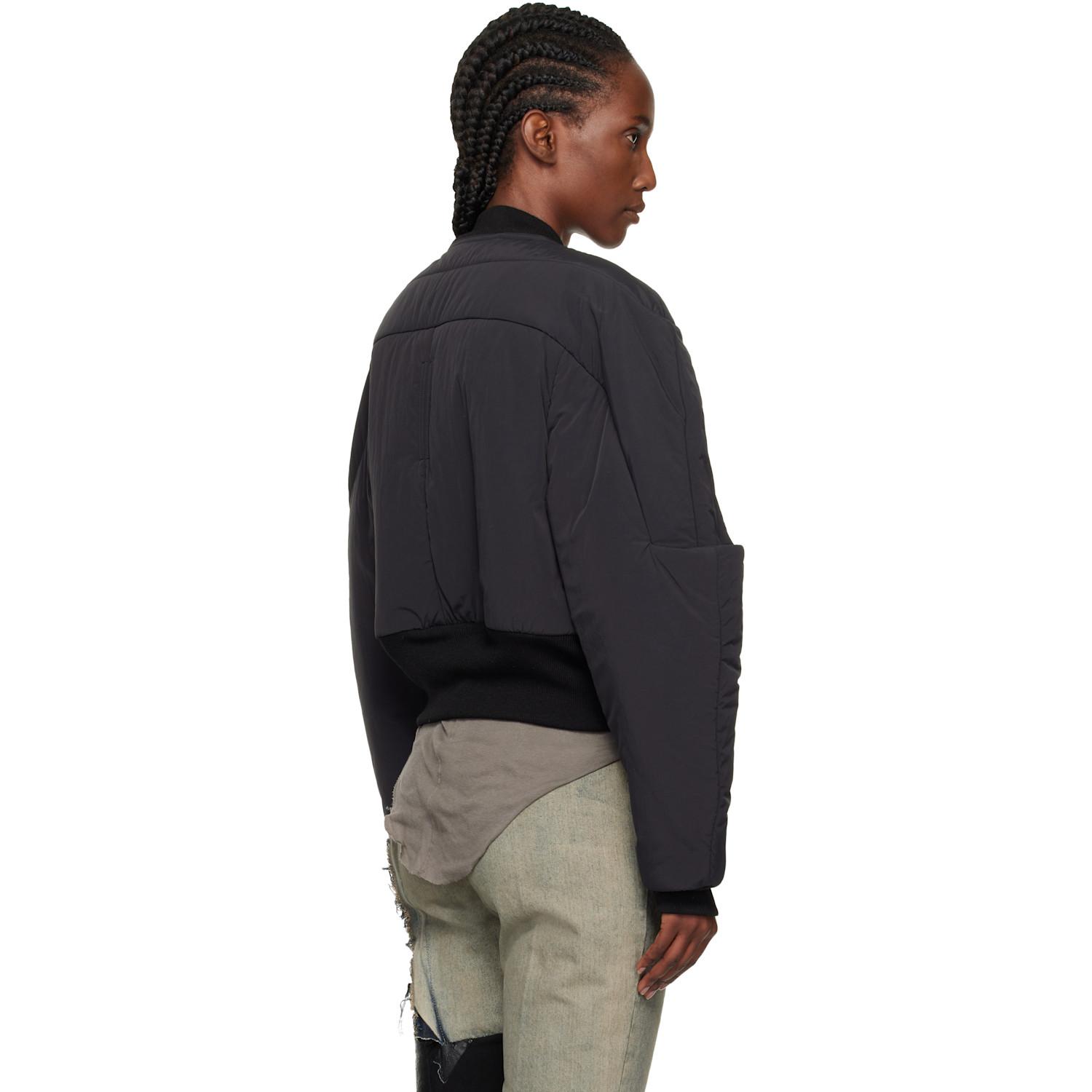 Rick Owens Concordians Girdered Cropped Bomber Down Jacket in 