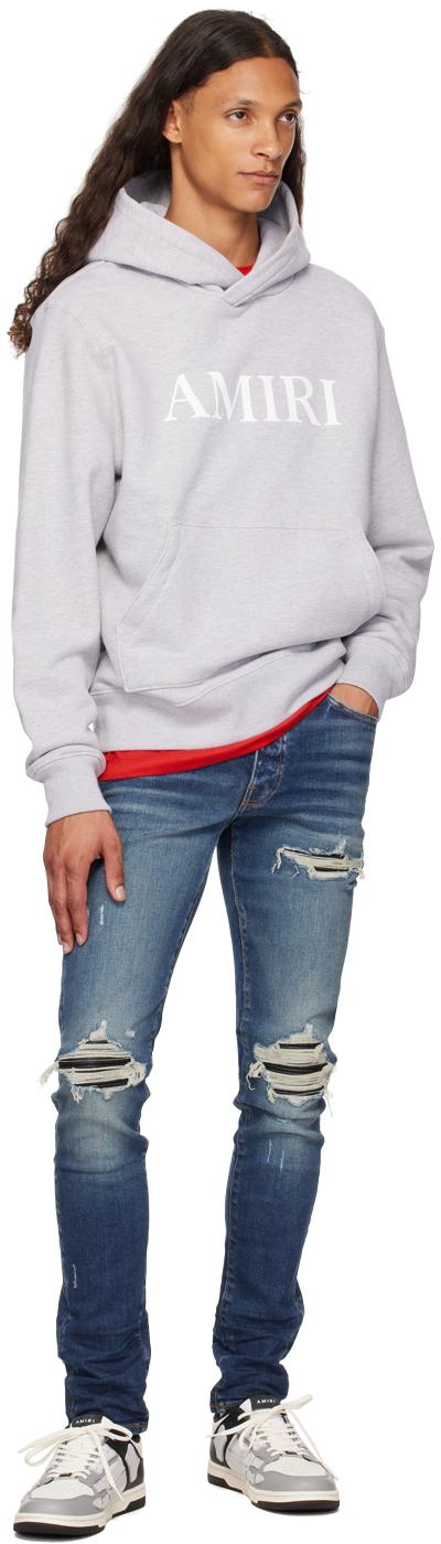 Amiri メンズ ブラック マルチカラー ツートーン Skel Top Amiri メンズ ブラック マルチカラー ツートーン Skel Top