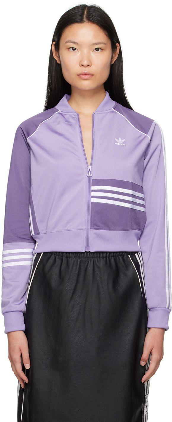 Adidas originals cropped outlet track jacket