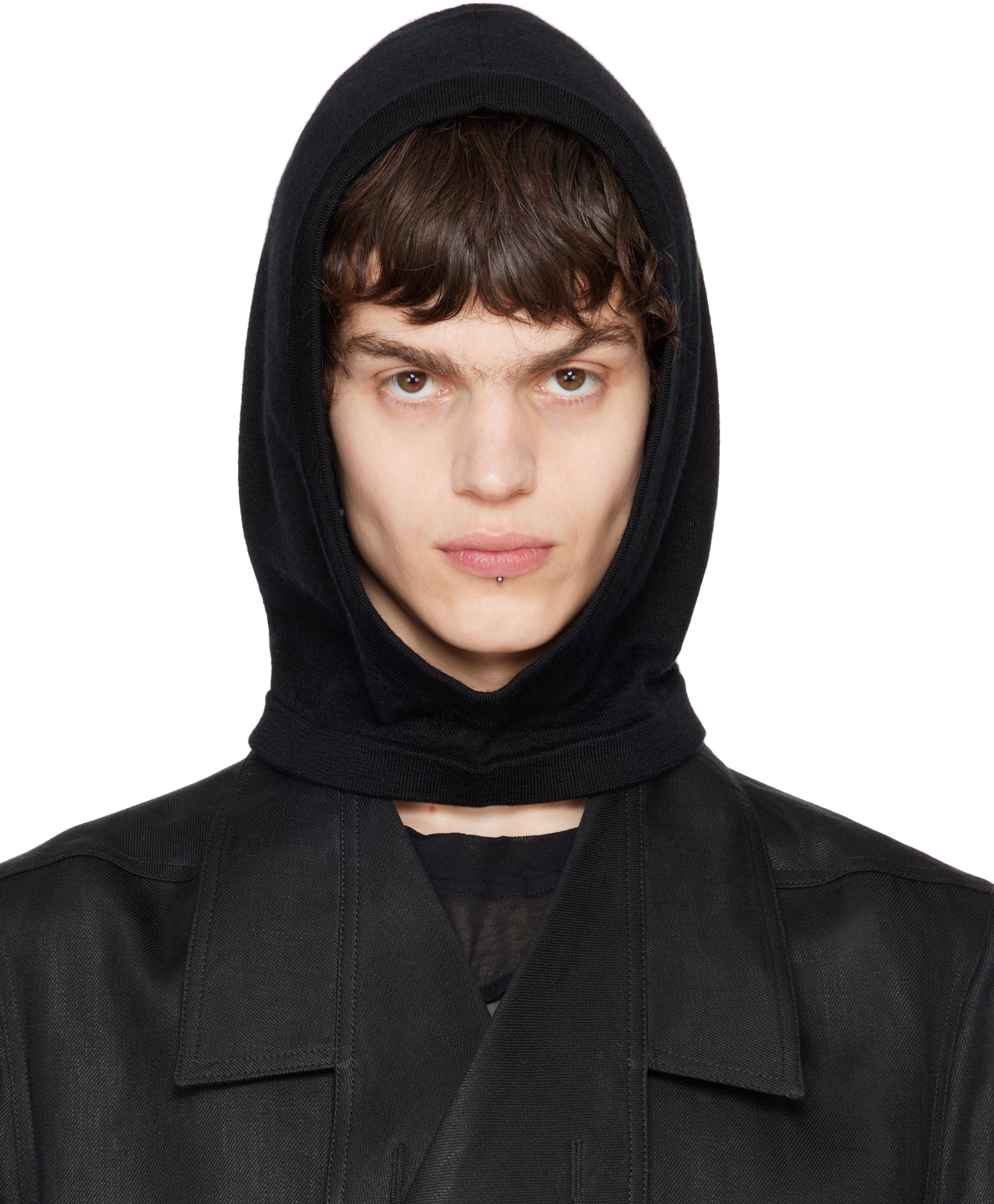 Rick Owens Hollywood Cashmere Hood in Black for Men | Lyst