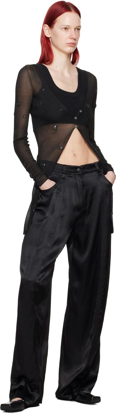 Alexander Wang ☆ブラック シーム トラウザーズ ALEXANDER WANG ブラックシーム トラウザーズ