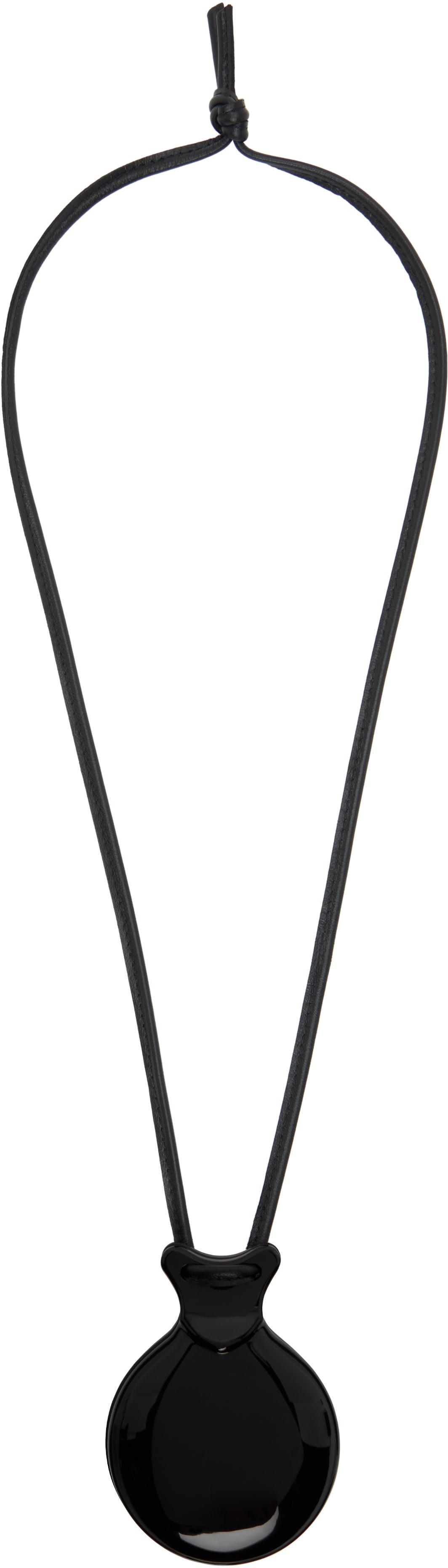 Lemaire Castanet Necklace in Black | Lyst