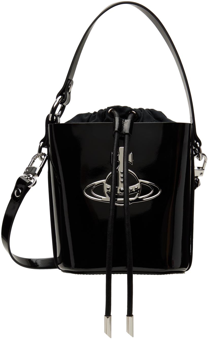 Vivienne Westwood メンズ ブラック Daisy ドローストリング バケット  