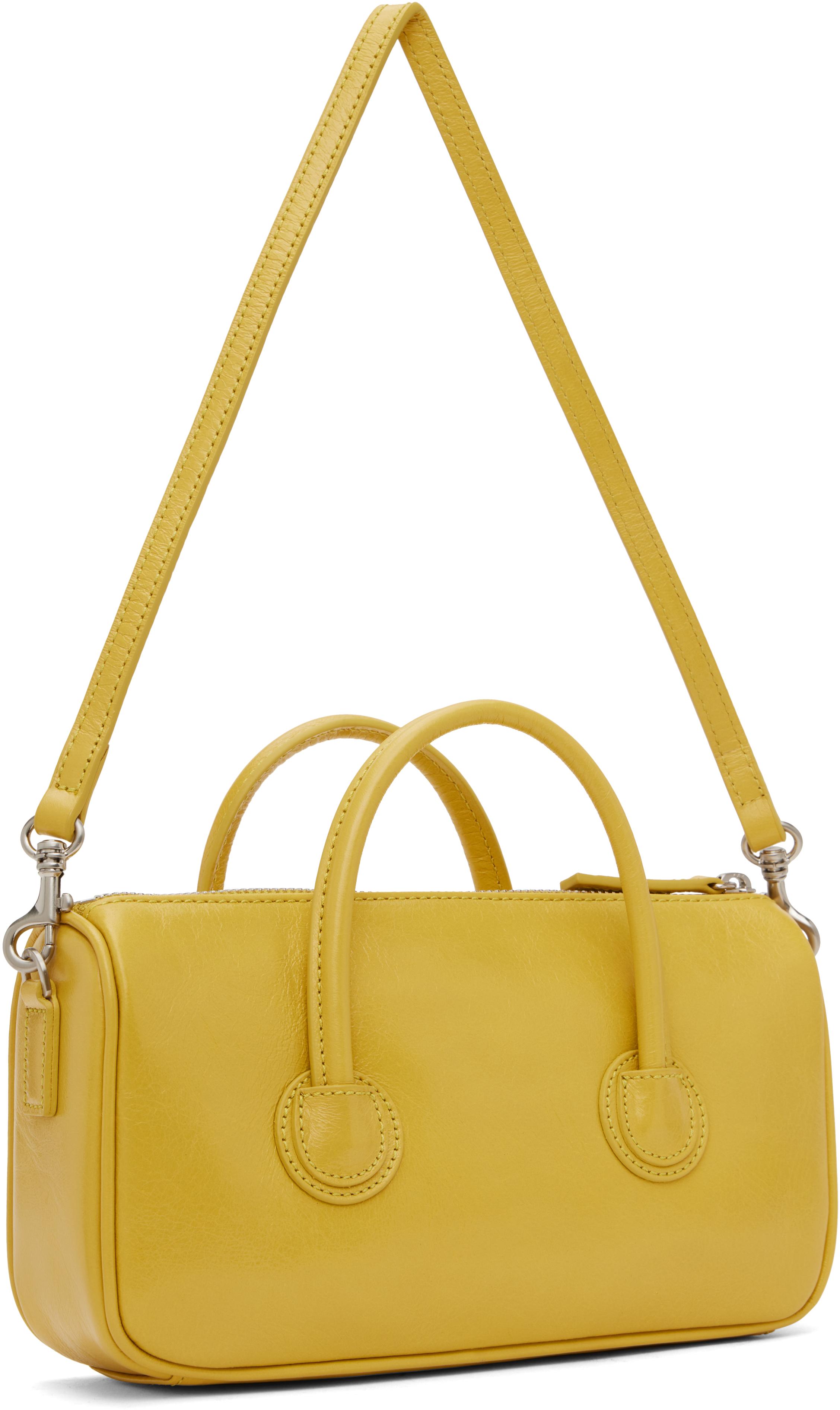 ☆MARGE SHERWOOD☆ ZIPPER SMALL lemon crinkle Small Zipper Bag