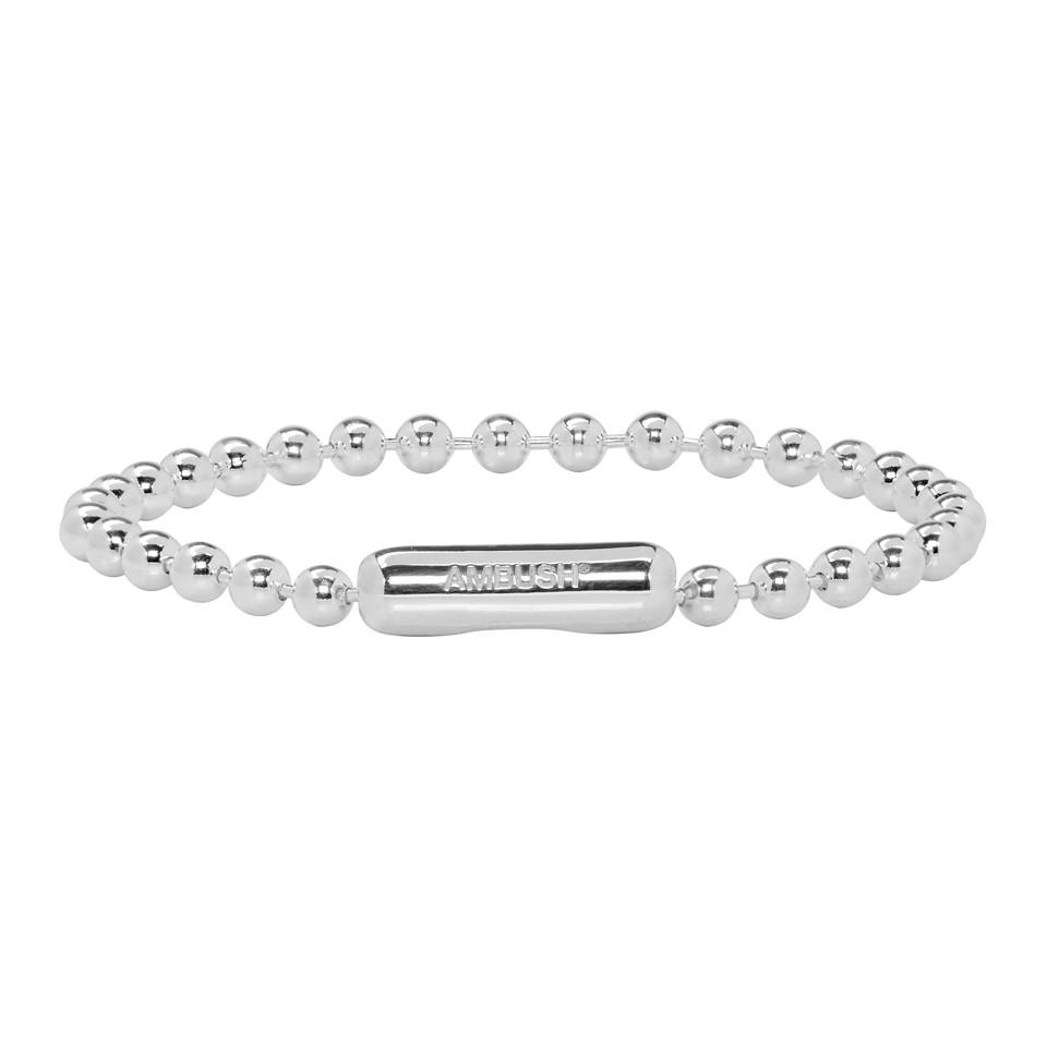 Ambush Silver Ball Chain Bracelet in Metallic for Men - Lyst
