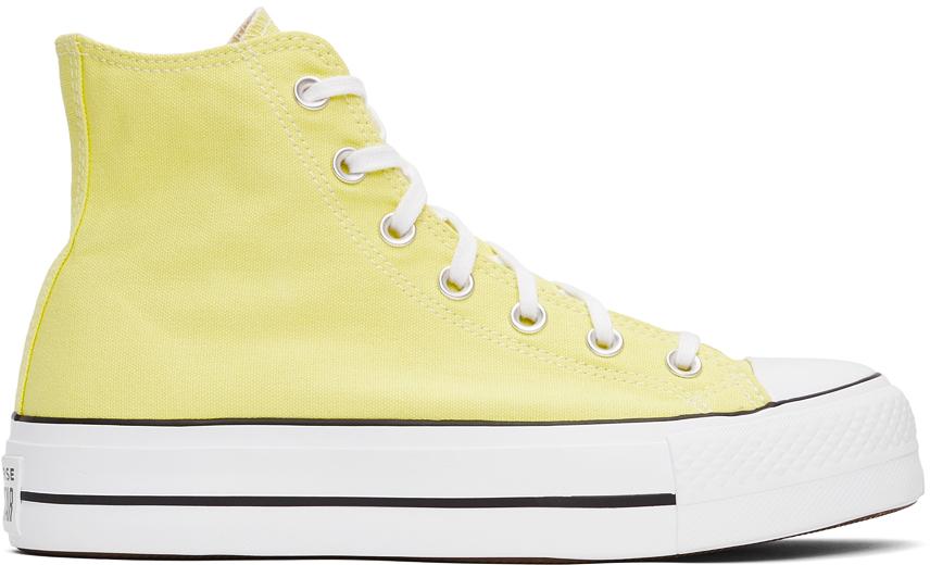 Baskets montantes chuck taylor all star s à plateformes Converse pour homme  en coloris Jaune | Lyst