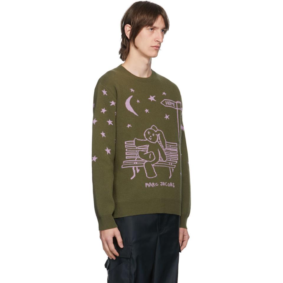 Marc Jacobs Green Heaven By Elliot Shields Bunny Sweater for Men