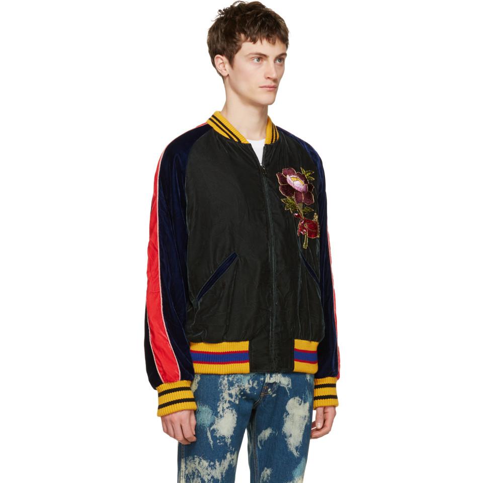 gucci velvet bomber jacket