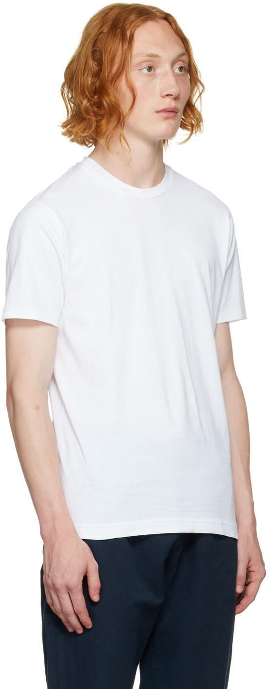 Sunspel White Cotton T-shirt for Men | Lyst