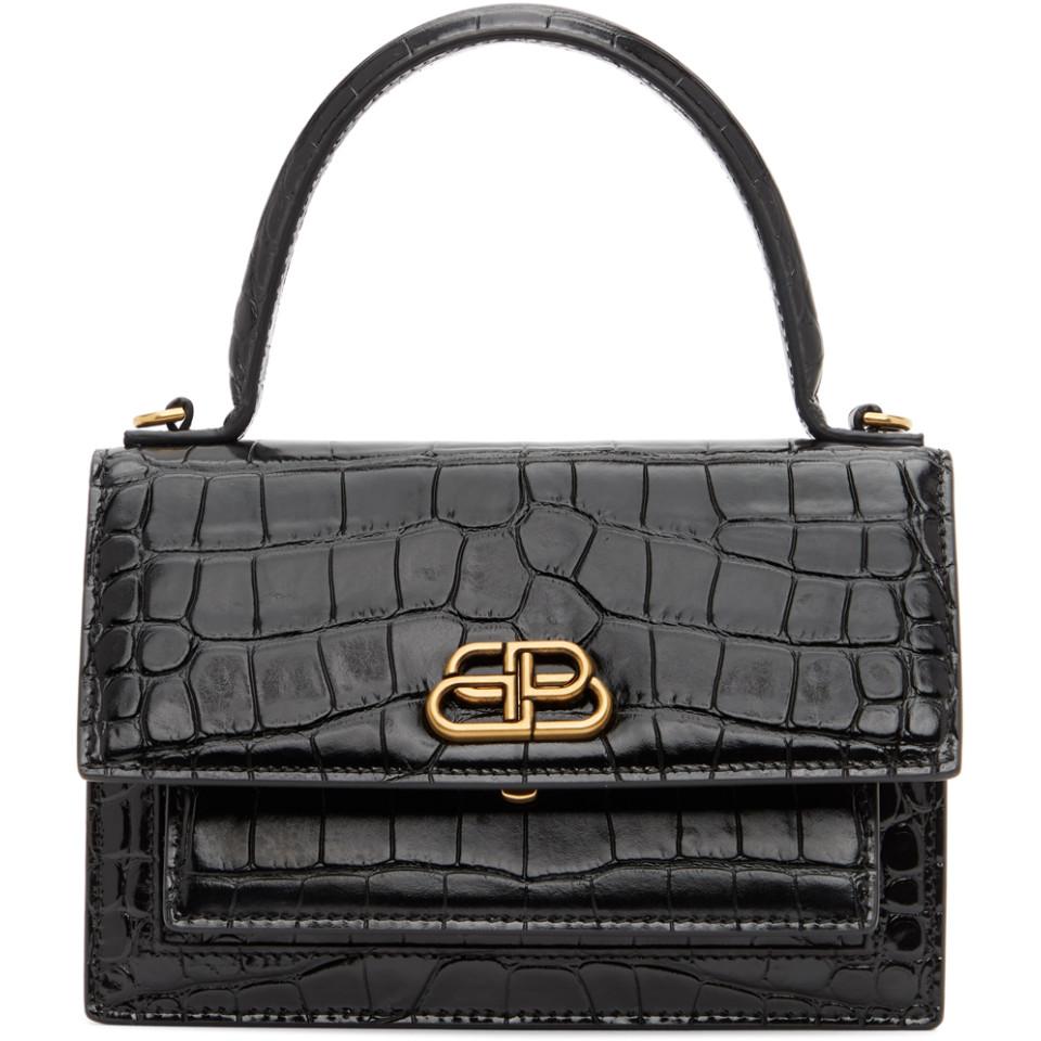 Balenciaga Sharp Xs Satchel Shoulder Bag in Black | Lyst