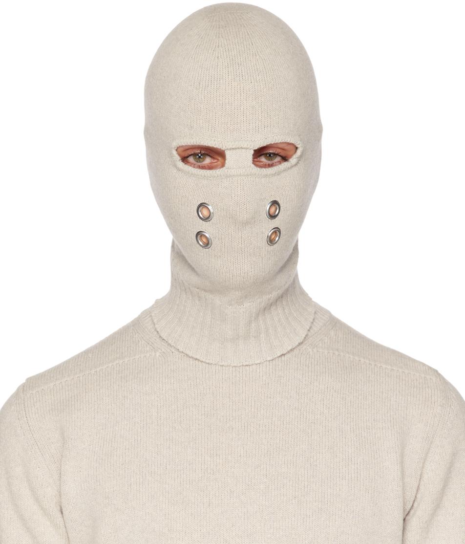 Rick Owens Beige Gimp Balaclava in Black for Men | Lyst Canada