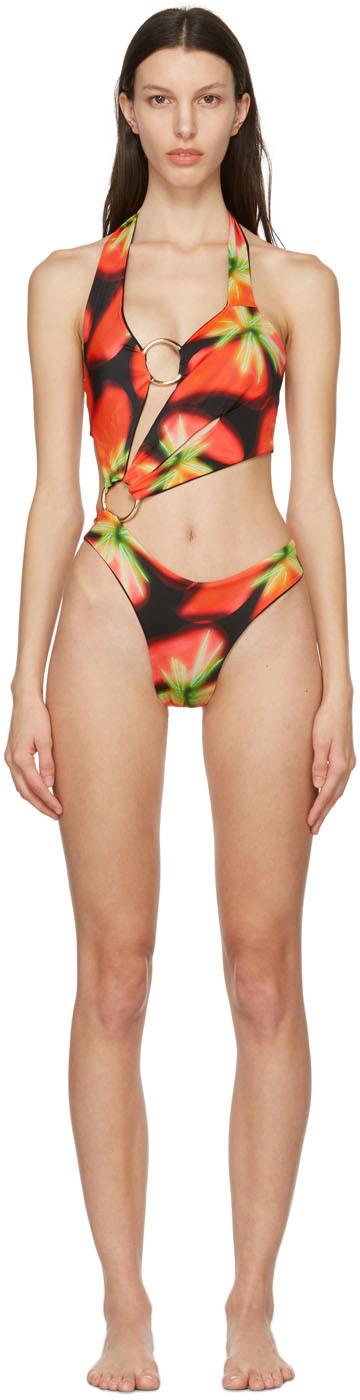 Louisa Ballou Synthetic Black And Red Sex Wax One Piece Lyst