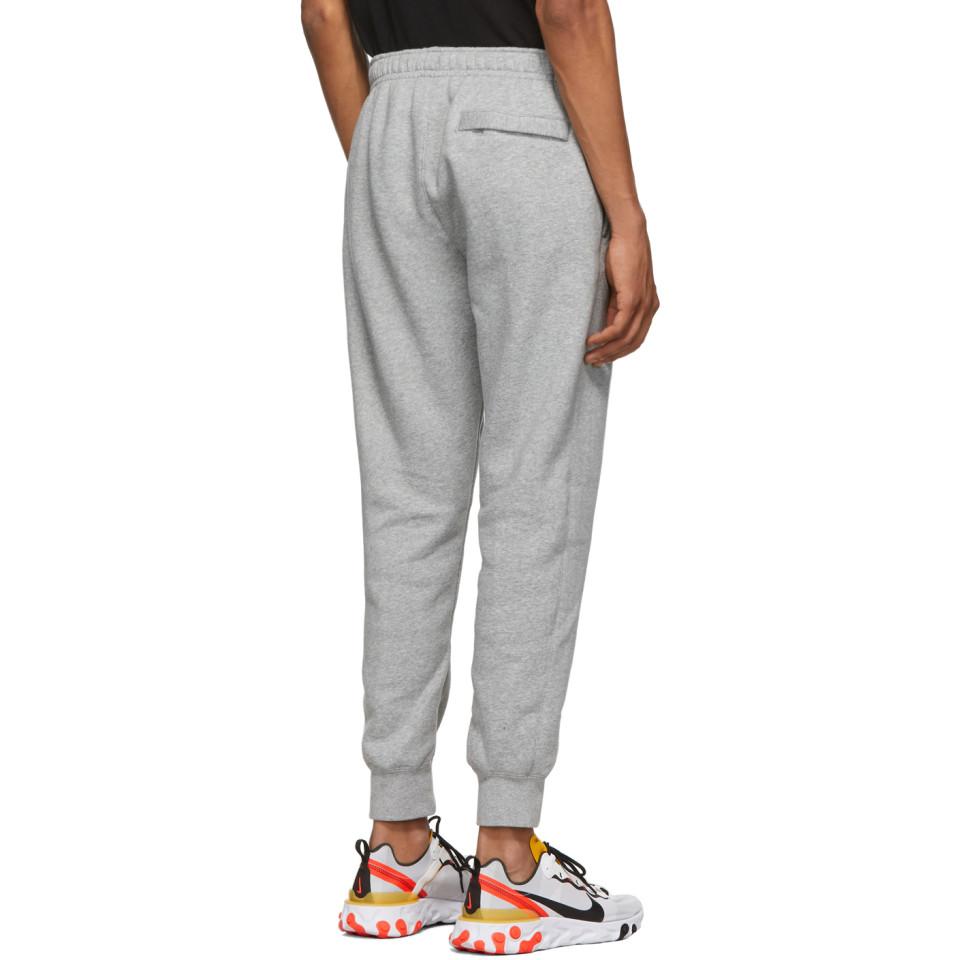 Nike Grey Fleece Sportswear Club Lounge Pants in Gray for Men - Lyst