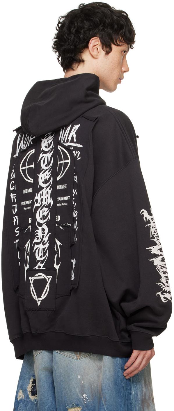 Vetements Patched Logo Hoodie in Black for Men | Lyst Vetements Patched Logo Hoodie in Black for Men | Lyst