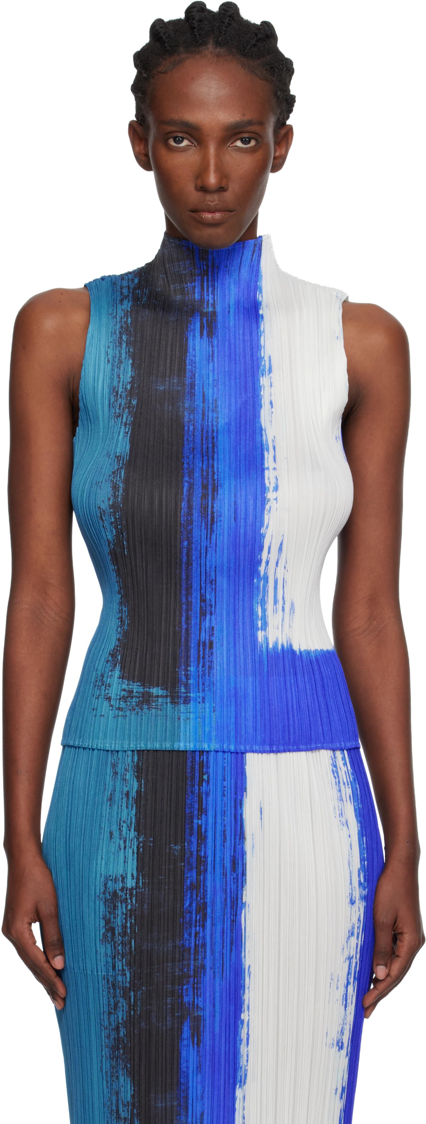 Pleats Please Issey Miyake Jump Top in Blue | Lyst