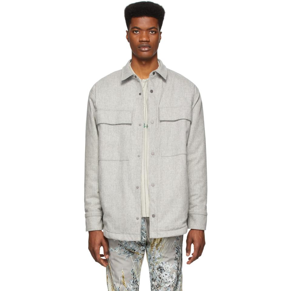 Wool Sherpa Lined Shirt Jacket 