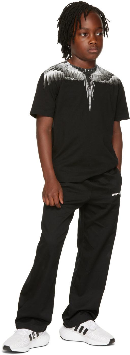 Marcelo Burlon レディース キッズ|ブラック Icon Wings T Marcelo Burlon レディース キッズ|ブラック Icon Wings T