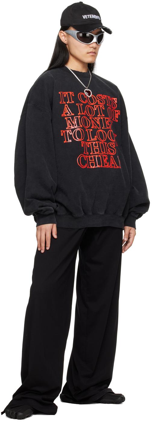 Vetements Black Very Expensive Sweatshirt for Men Lyst UK