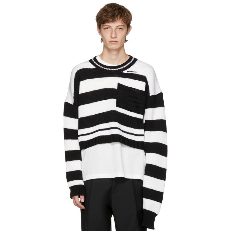black and white raf simons