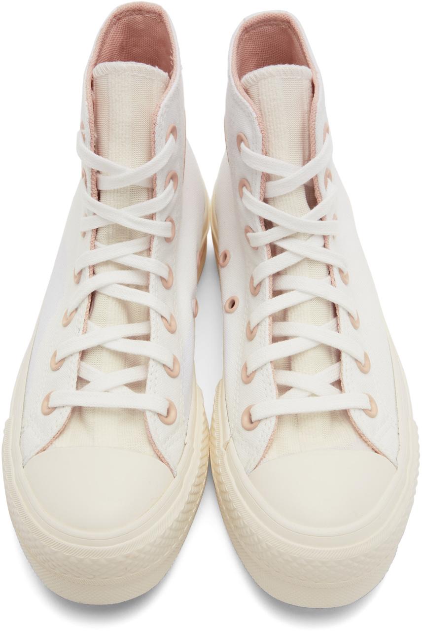 Converse Chuck Taylor All Star Platform Hi Sneakers in White | Lyst
