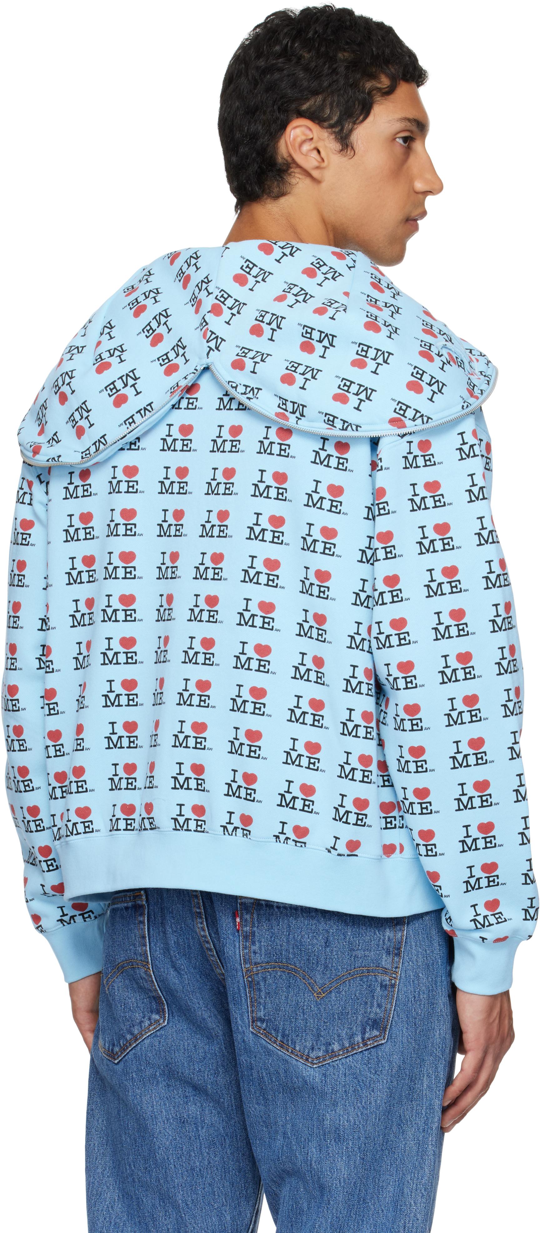 Ashley Williams Butterfly Hoodie in Blue for Men | Lyst UK