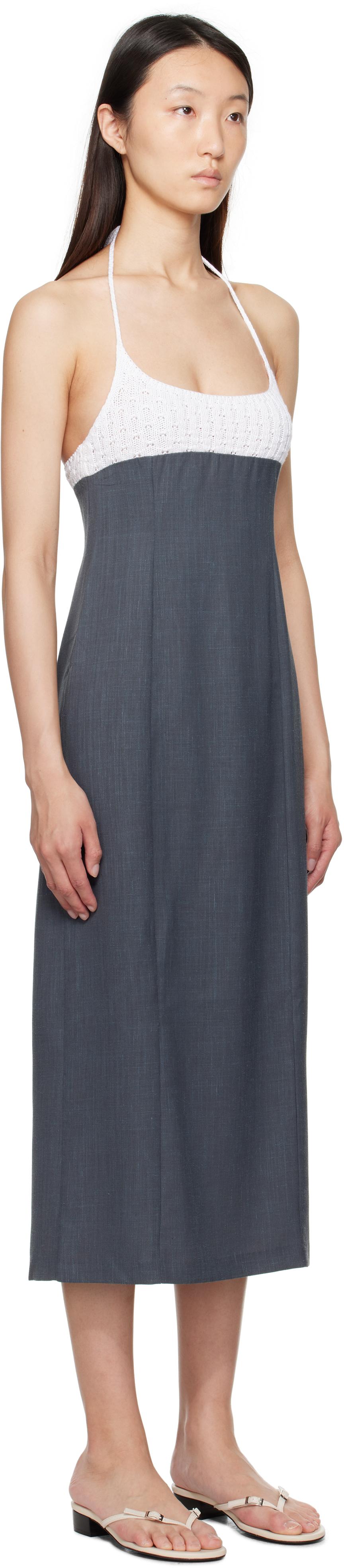 paloma wool 2way ワンピース 2wayネック膝上丈ニットワンピースsdp8025 ブラック – [公式